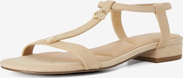 Sandales Dune LONDON en beige : devant