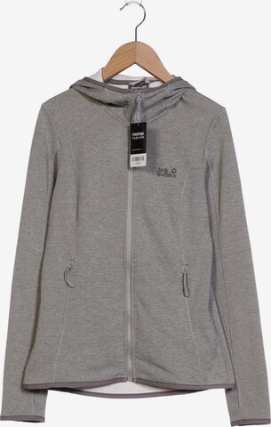 JACK WOLFSKIN Sweatshirt & Zip-Up Hoodie in XS in Grey: front