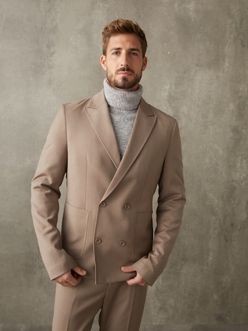ABOUT YOU x Kevin Trapp Regular fit Suit Jacket 'Jano' in Brown: front