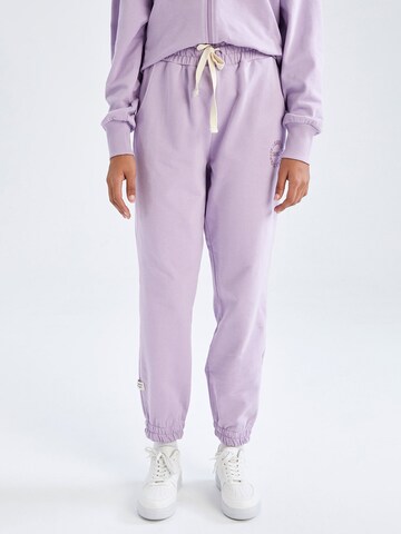 DeFacto Pants 'Jogger' in Purple: front