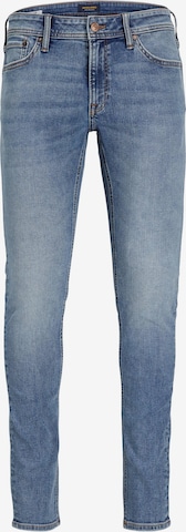 Slimfit Jeans 'ILIAM' de la JACK & JONES pe albastru: față