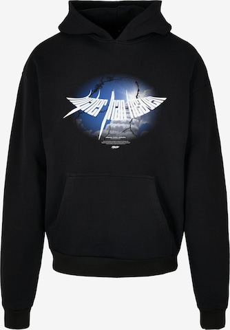 MJ Gonzales Sweatshirt 'Higher Than Heaven' in Zwart: voorkant