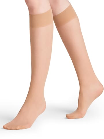 FALKE Overknee Strümpfe 'Matt Deluxe' in Gold: Vorderseite