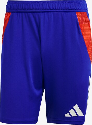 ADIDAS PERFORMANCE Regular Workout Pants 'Tiro 24 Competition' in Blue: front