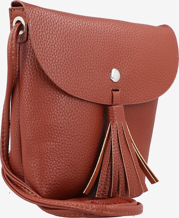 TOM TAILOR DENIM Crossbody Bag 'Ida' in Brown