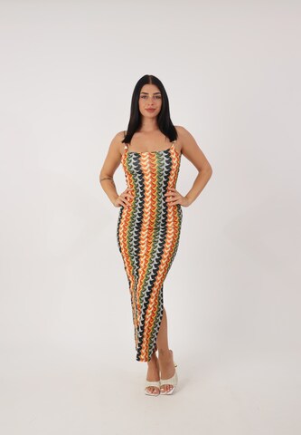 Robe d’été Elara en mélange de couleurs : devant