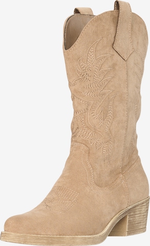 Salinyang Cowboylaarzen in Groen: voorkant