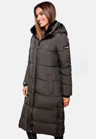 MARIKOO Winter Coat in Grey: front