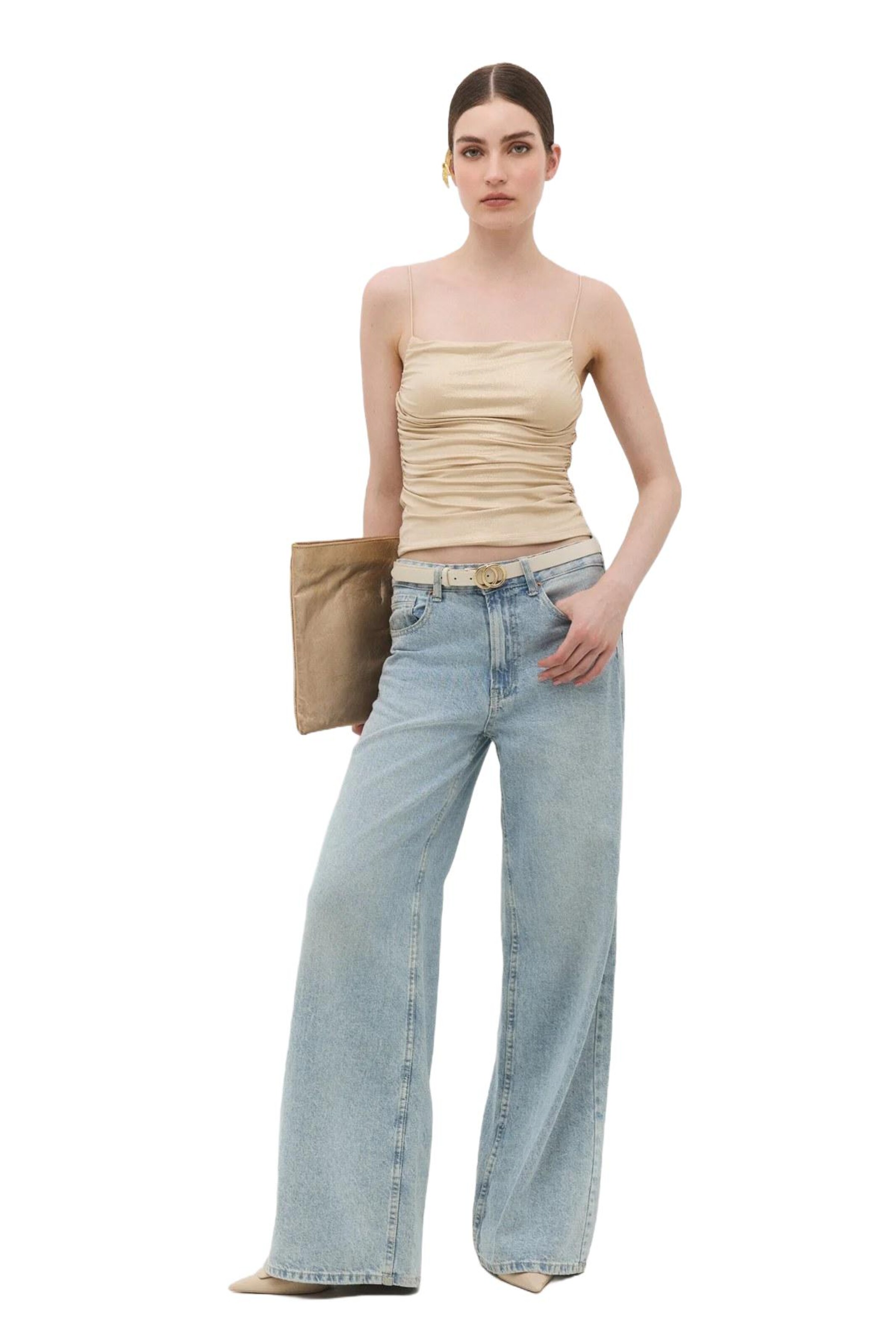 No Matter What Top in Gold