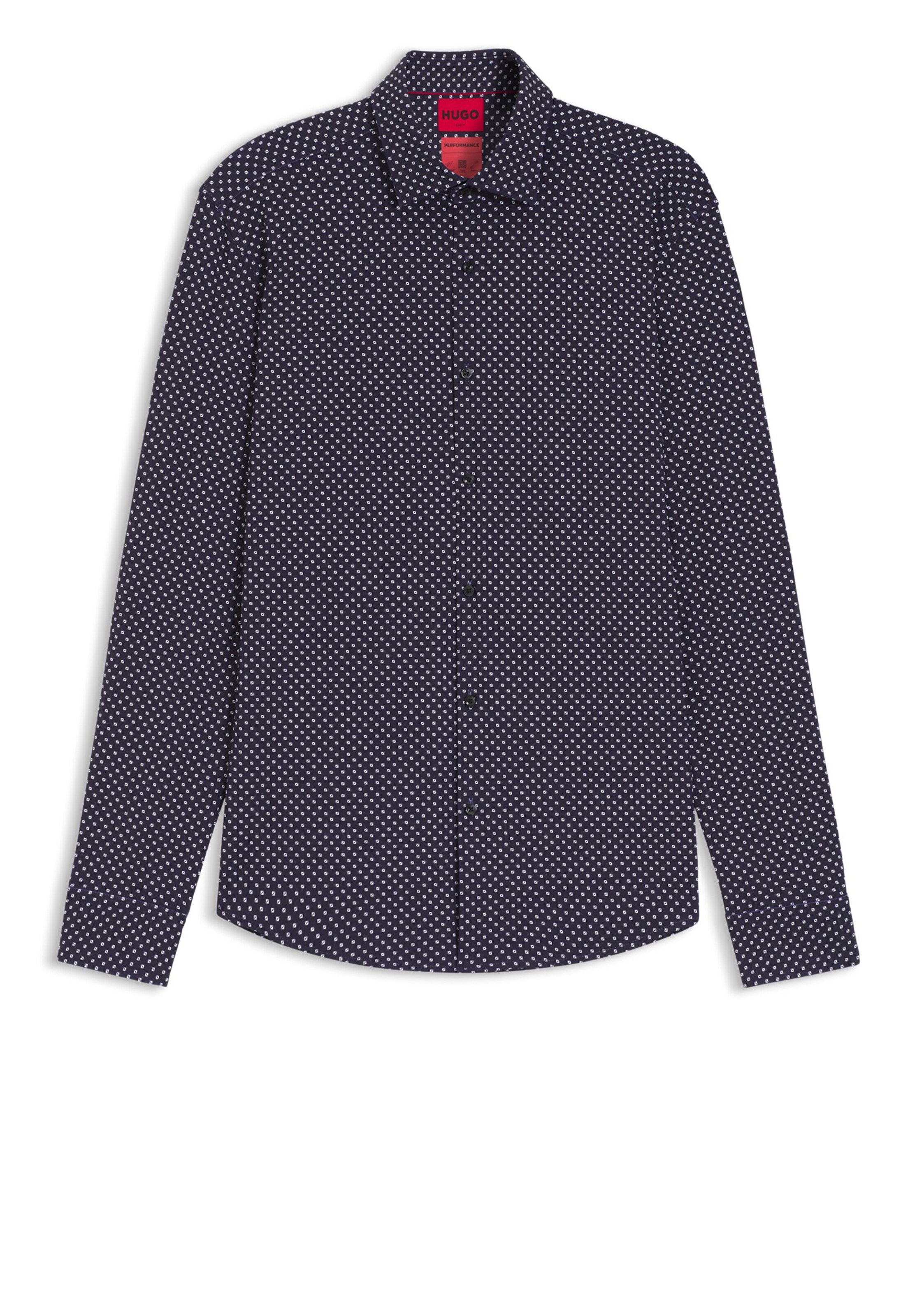 HUGO Regular Fit Hemd in Blau: Vorderseite