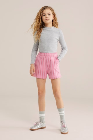 WE FashionLoosefit Hlače - roza boja