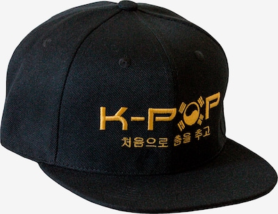 K-pop Cap 'Gold snapback cap' in 54-64 in schwarz, Produktansicht