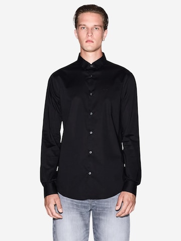 Regular fit Camicia '8NZC31 ZN28Z' di ARMANI EXCHANGE in nero: frontale
