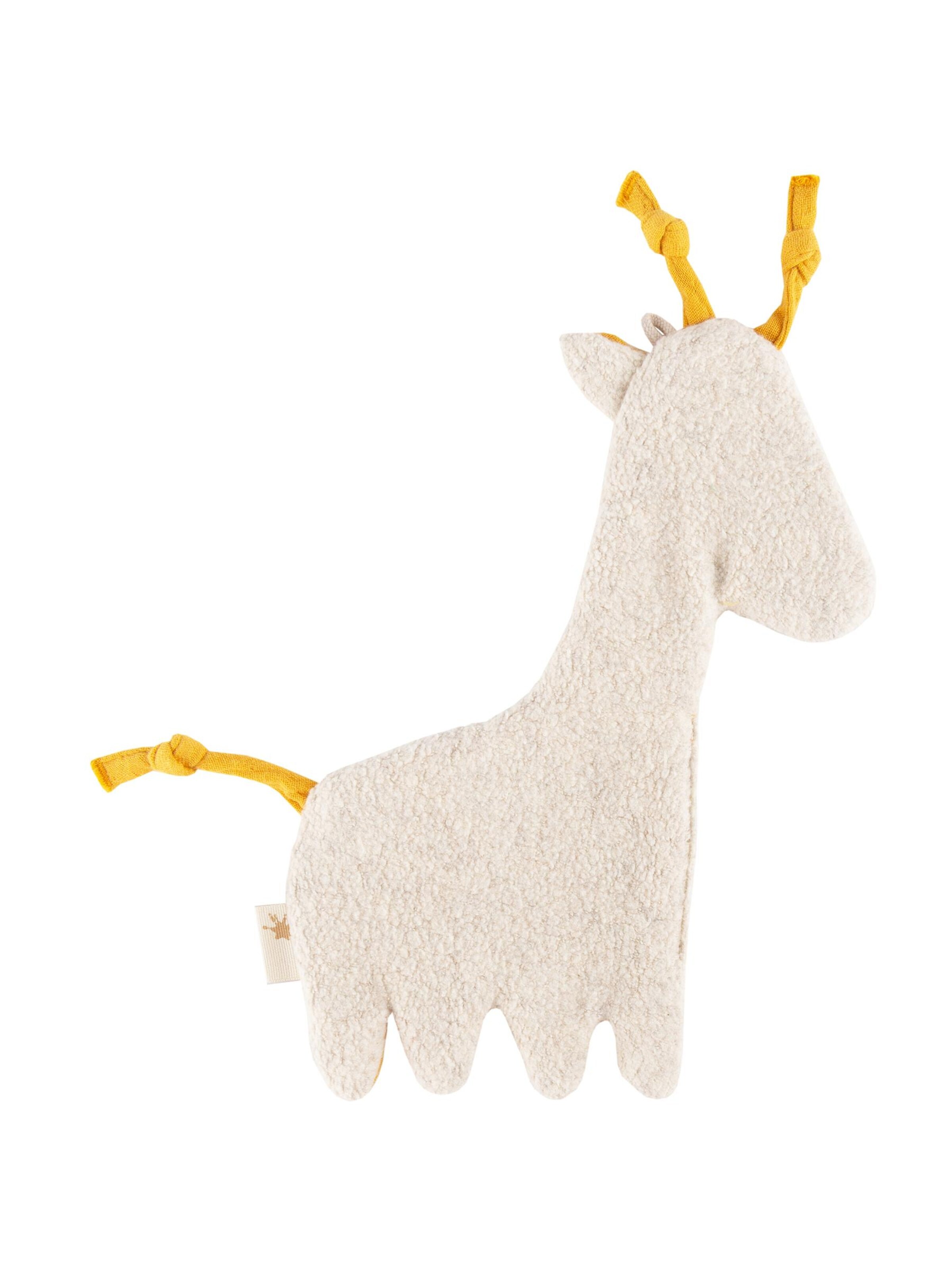 SIGIKID Stuffed animals 'Knistertuch Giraffe sigibaby' in Yellow