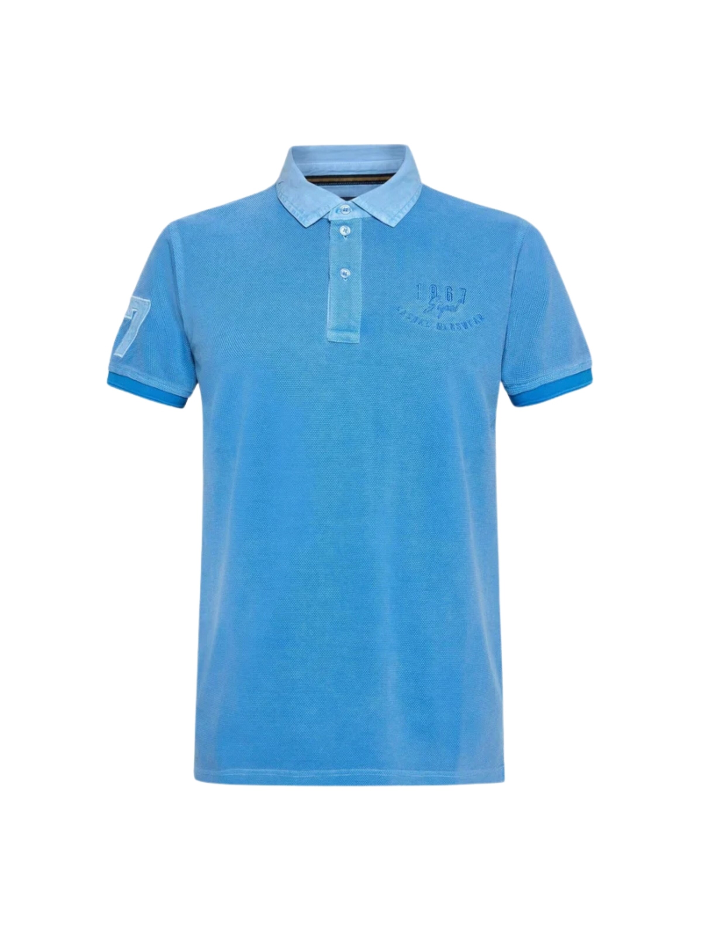 Signal Shirt in Blau: Vorderseite