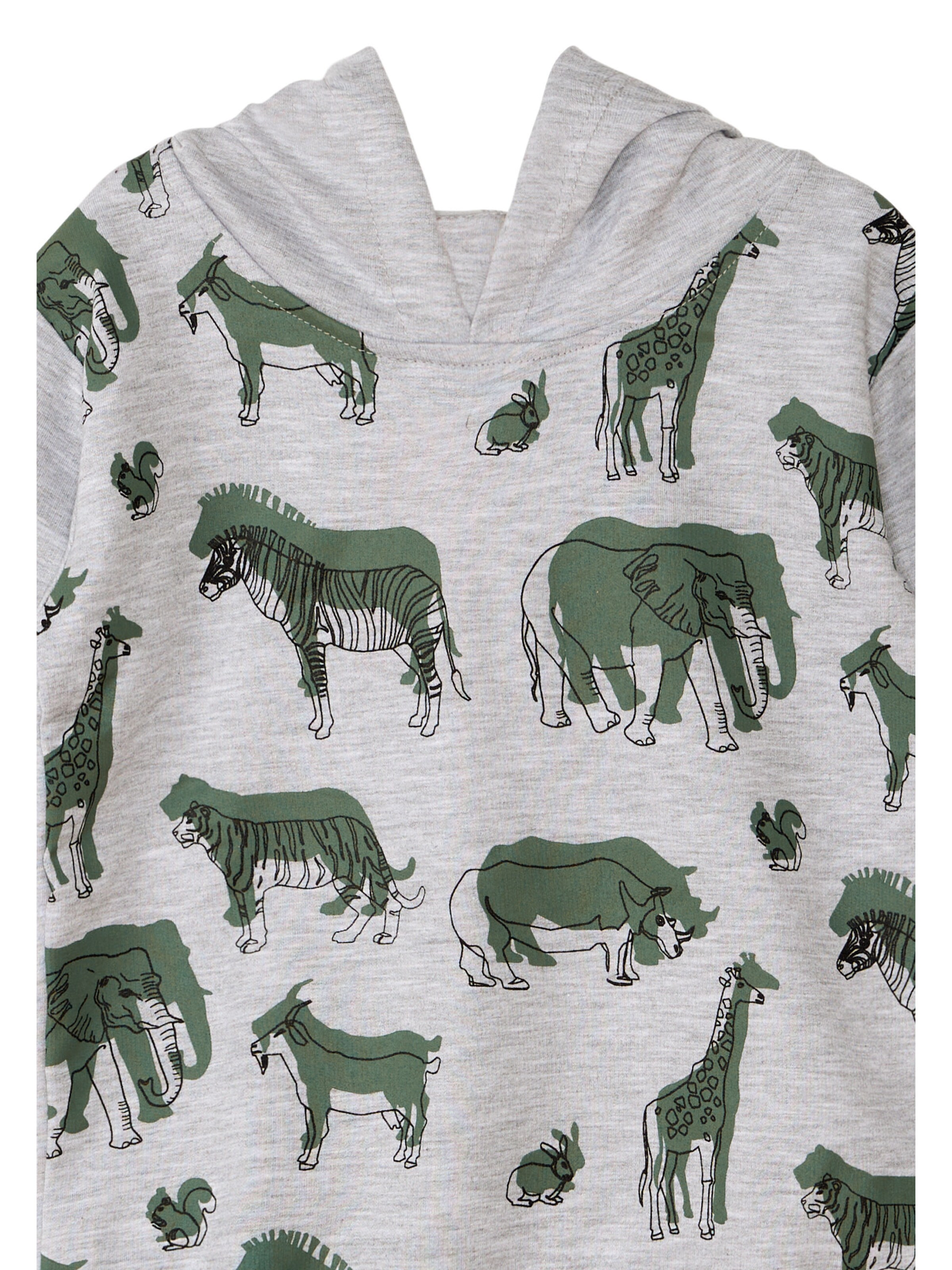 Denokids Trainingsanzug 'LMG Animals' in Grün