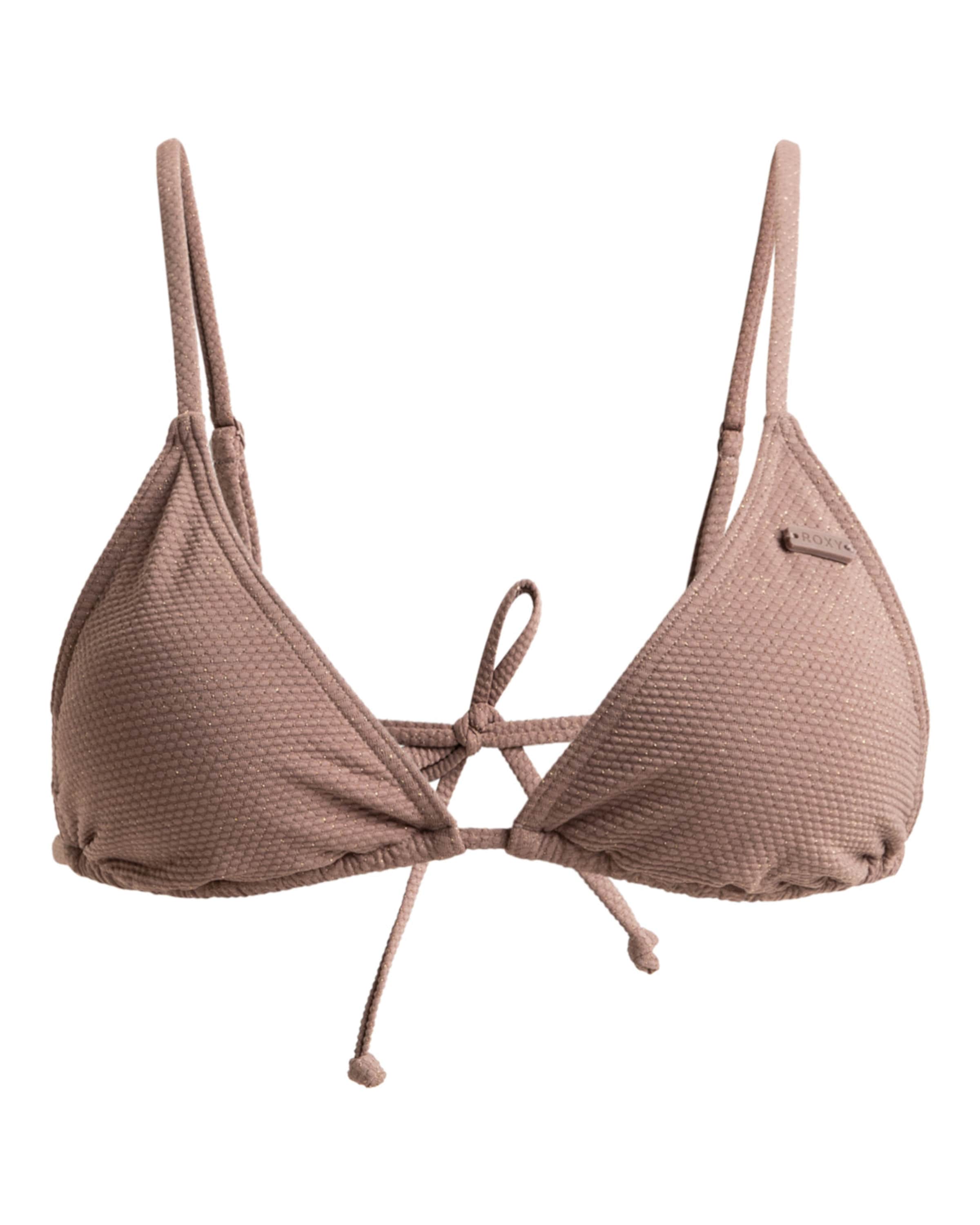 ROXY Triangel Bikinitop 'Lasca' in Grau: Vorderseite