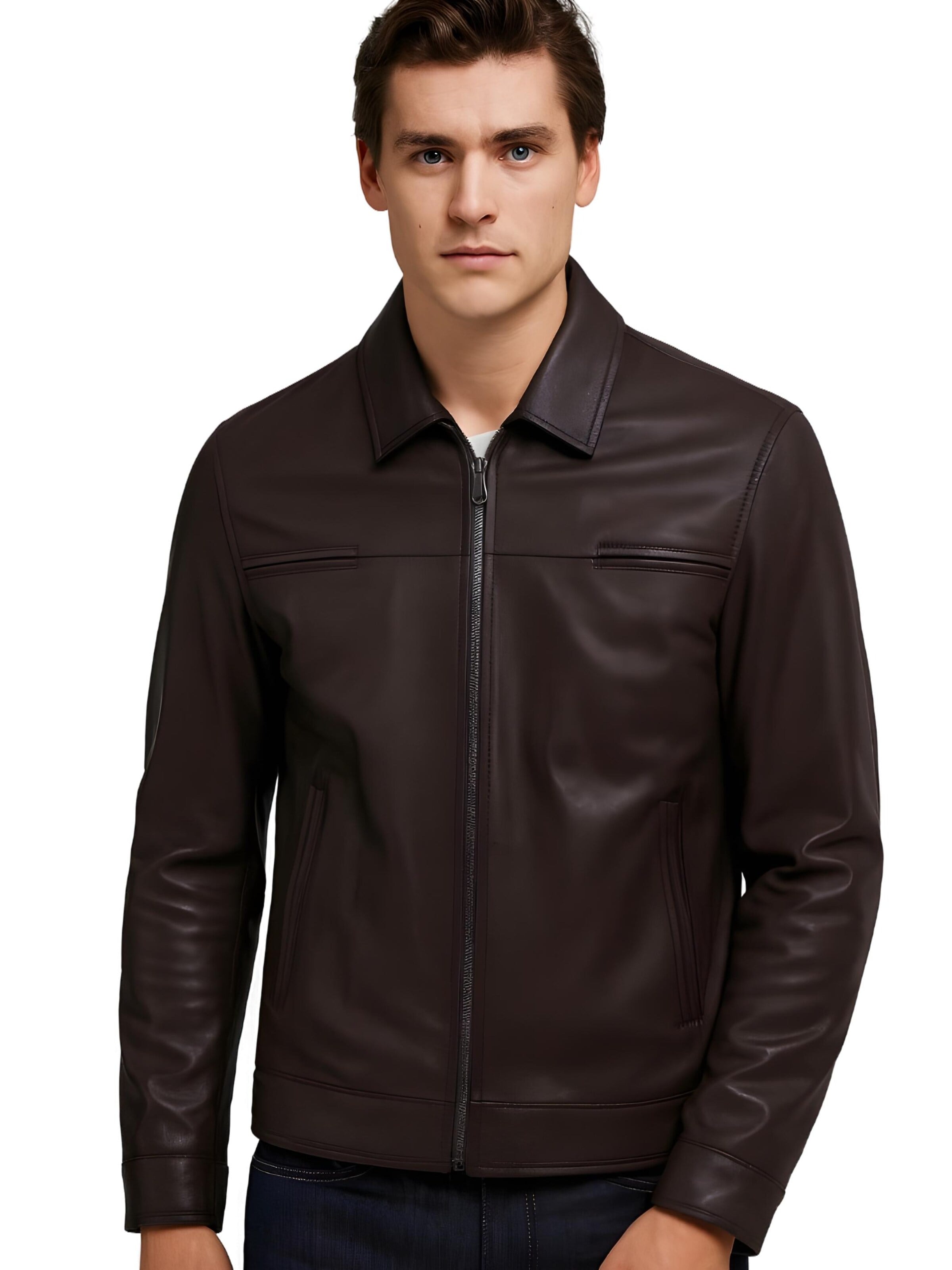 Veste mi-saison 'Kent' CYCAS D'OR en marron : devant