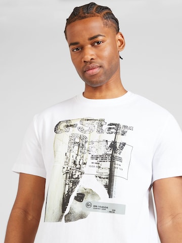 T-Shirt G-Star RAW en blanc