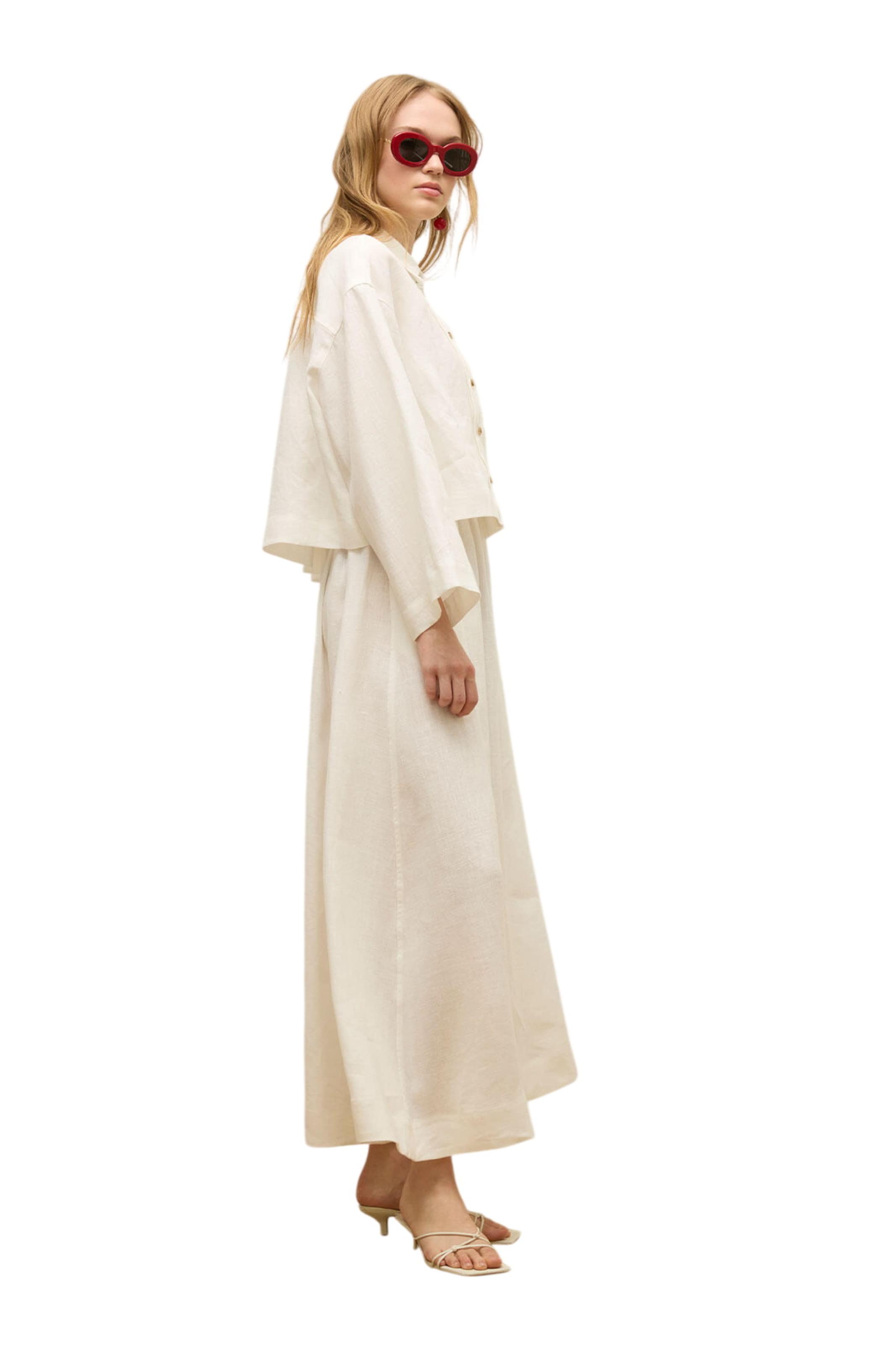 MANUKA Bluse in Beige