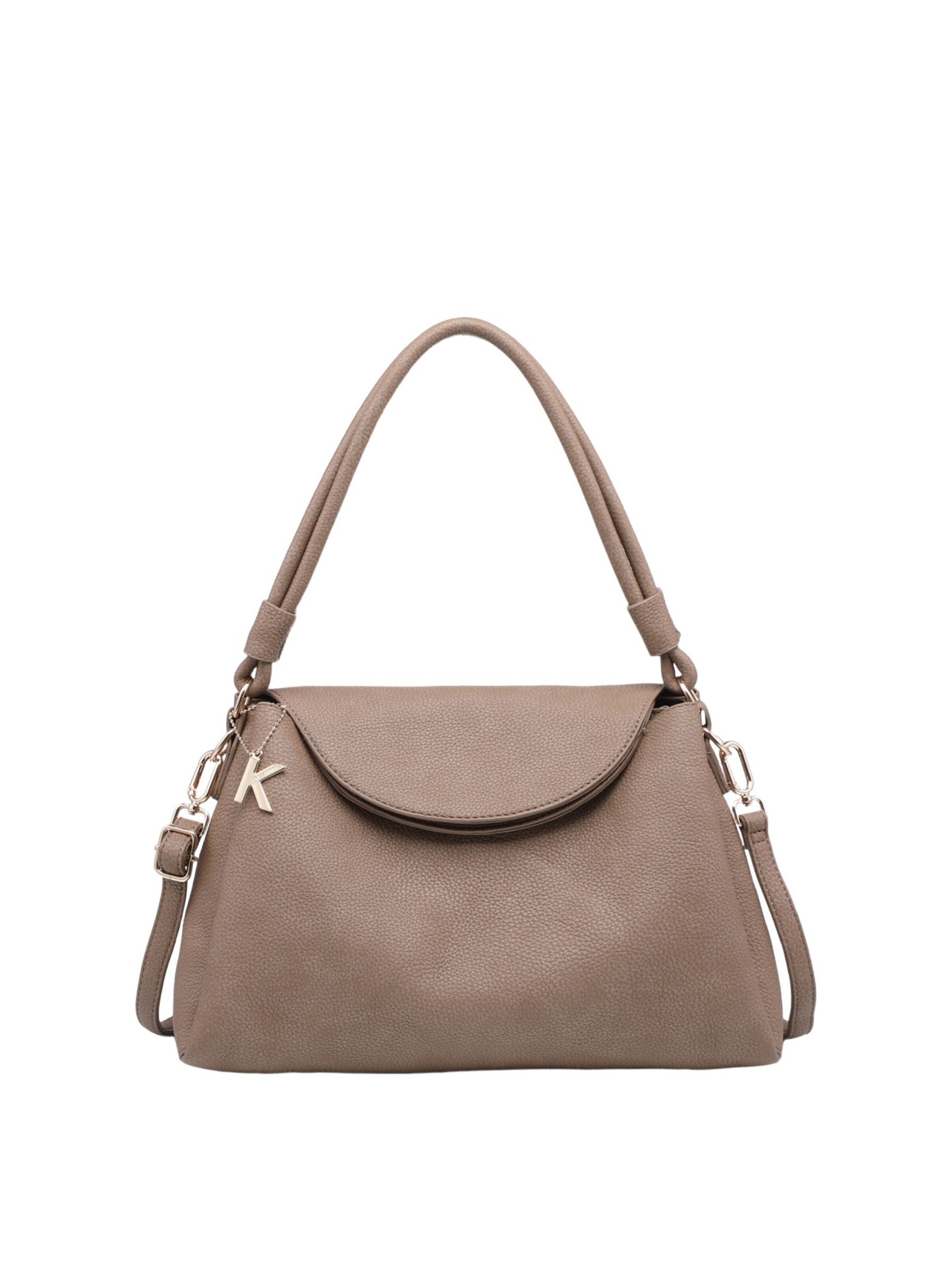 Borsa a mano 'Borsa a mano Kassandra Luxette poliestere chiusura zip' di Kassandra in grigio: frontale