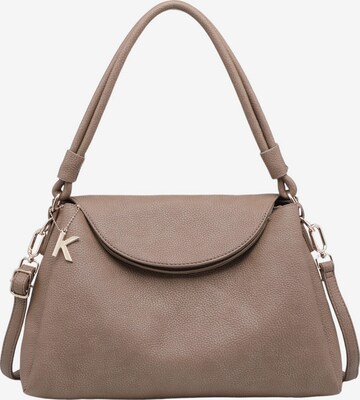 Borsa a mano 'Borsa a mano Kassandra Luxette poliestere chiusura zip' di Kassandra in grigio: frontale