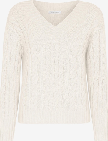 SASSYCLASSY Sweater in White: front