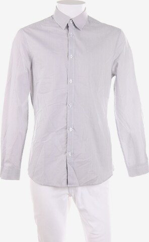 H&M Button Up Shirt in M in Grey: front