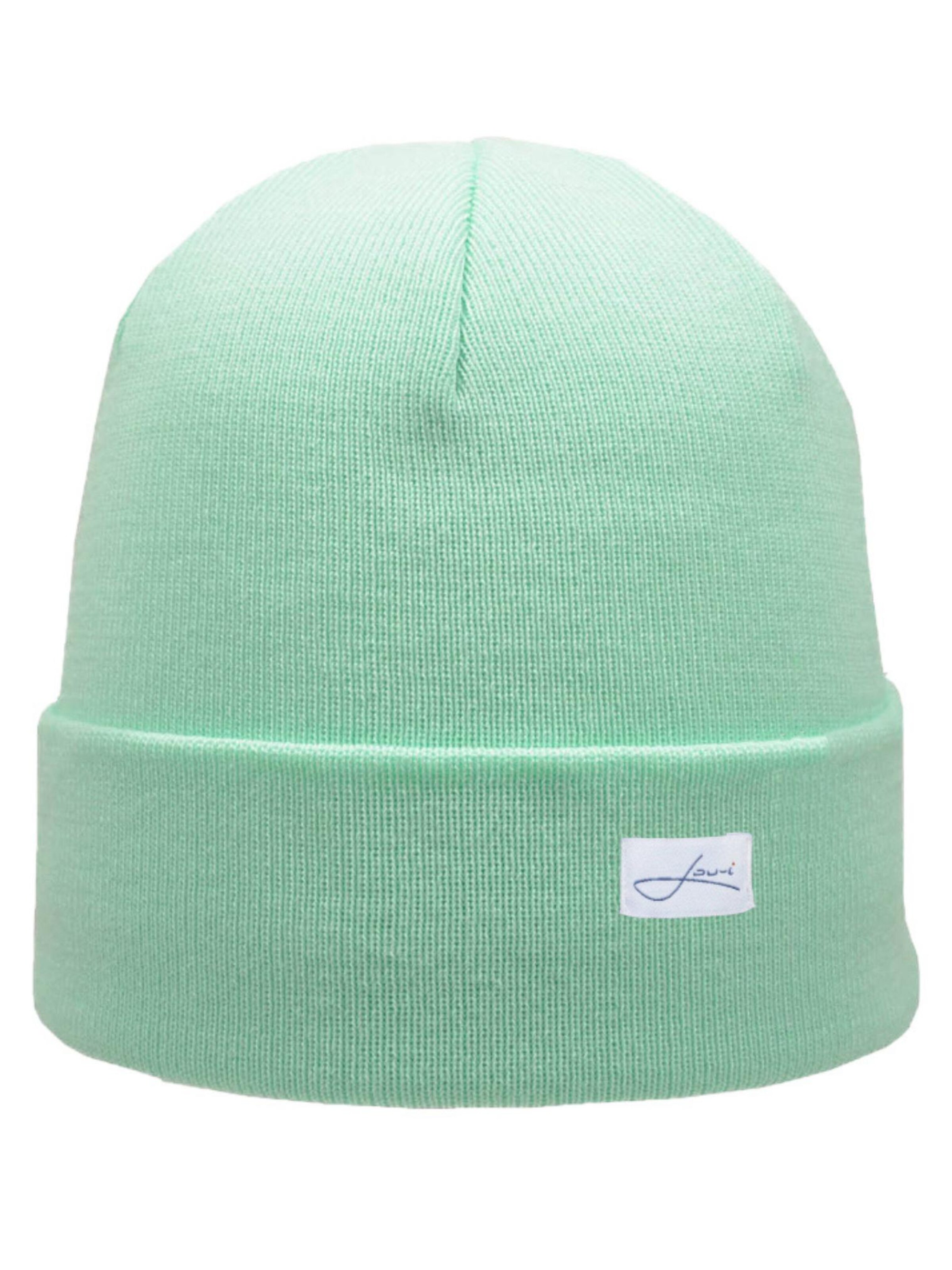 Lou-i Mütze 'Mütze aus Bio-Baumwolle'‌‌‌‌‌‌‌‌ in Grün: Vorderseite