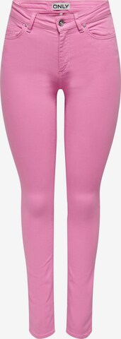 ONLY Slim fit Trousers 'BLUSH' in Pink: front