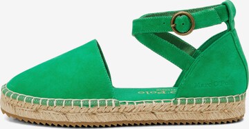 Espadrillas di Marc O'Polo in verde: frontale