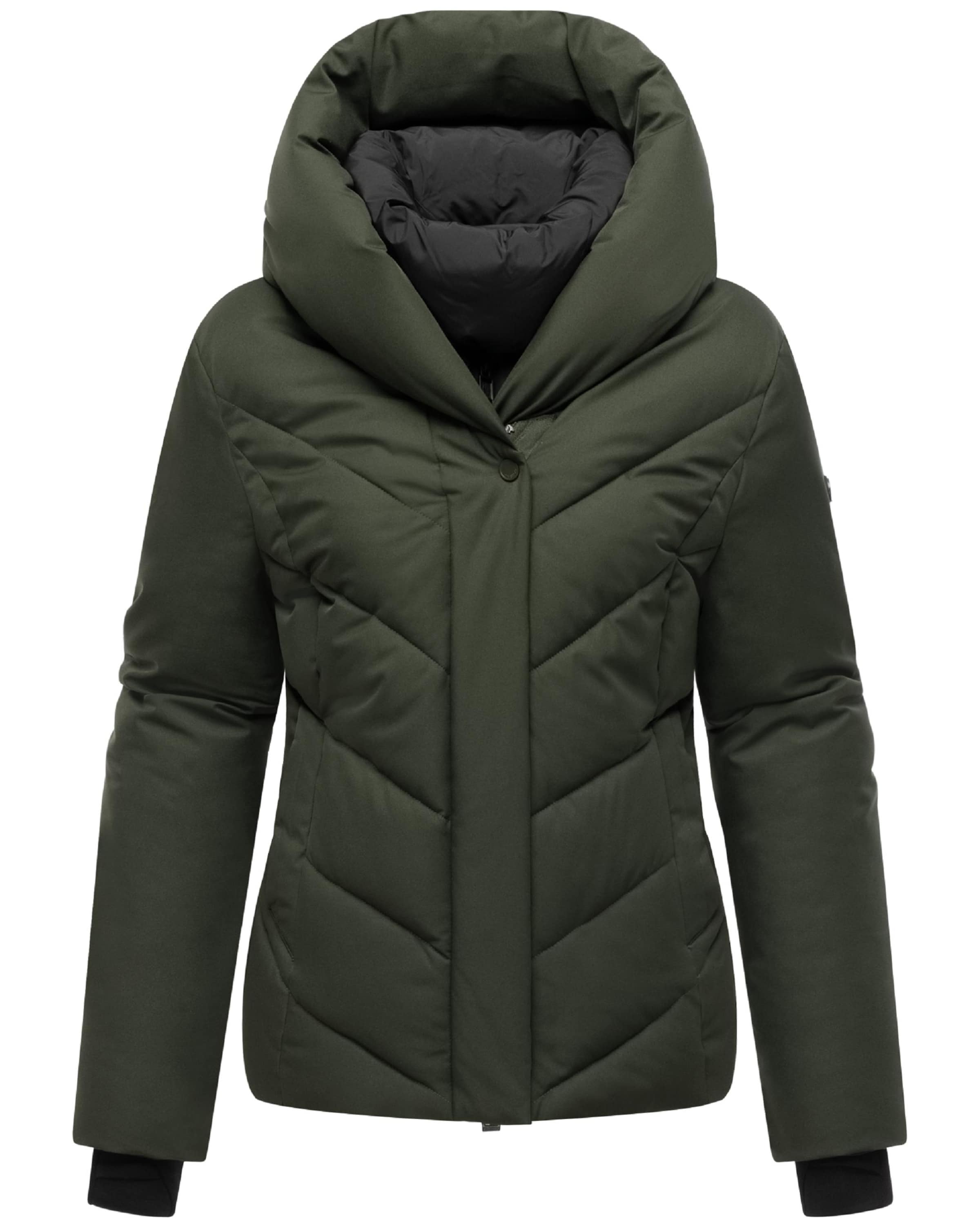 MARIKOO Winterjas in Groen: voorkant