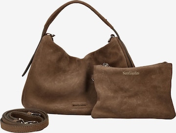 Borsa a mano di Nero Giardini in marrone: frontale