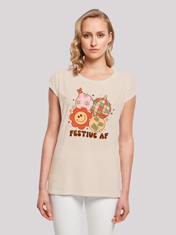 F4NT4STIC Shirt in Beige: front