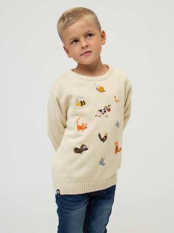 Bavarian Caps Pullover 'Tierfest'‌‌‌ in Beige: Vorderseite