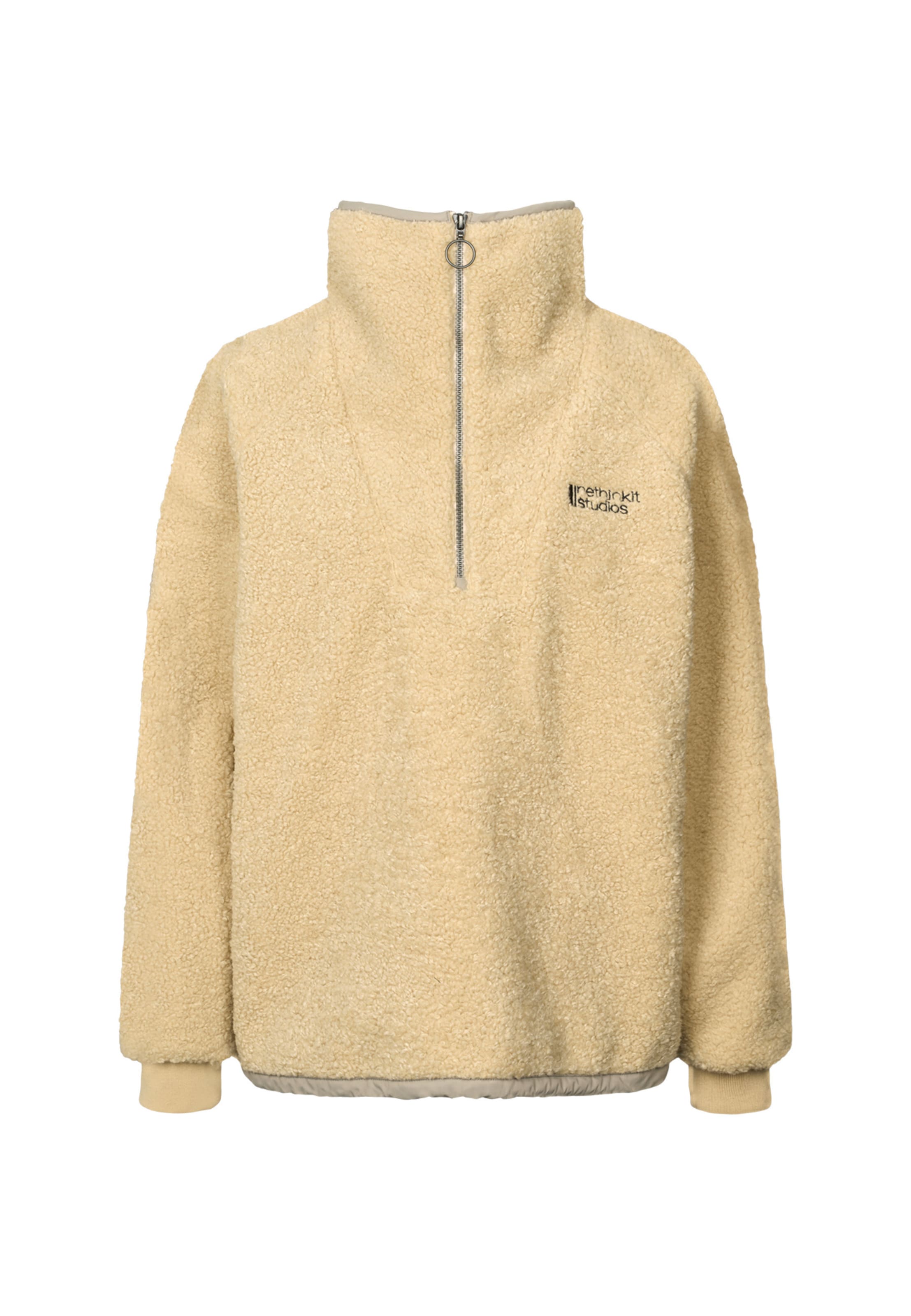 Pull-over 'Mount Pile' rethinkit studios en beige : devant