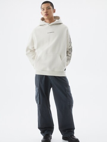 Pull&Bear Sweatshirt in Weiß