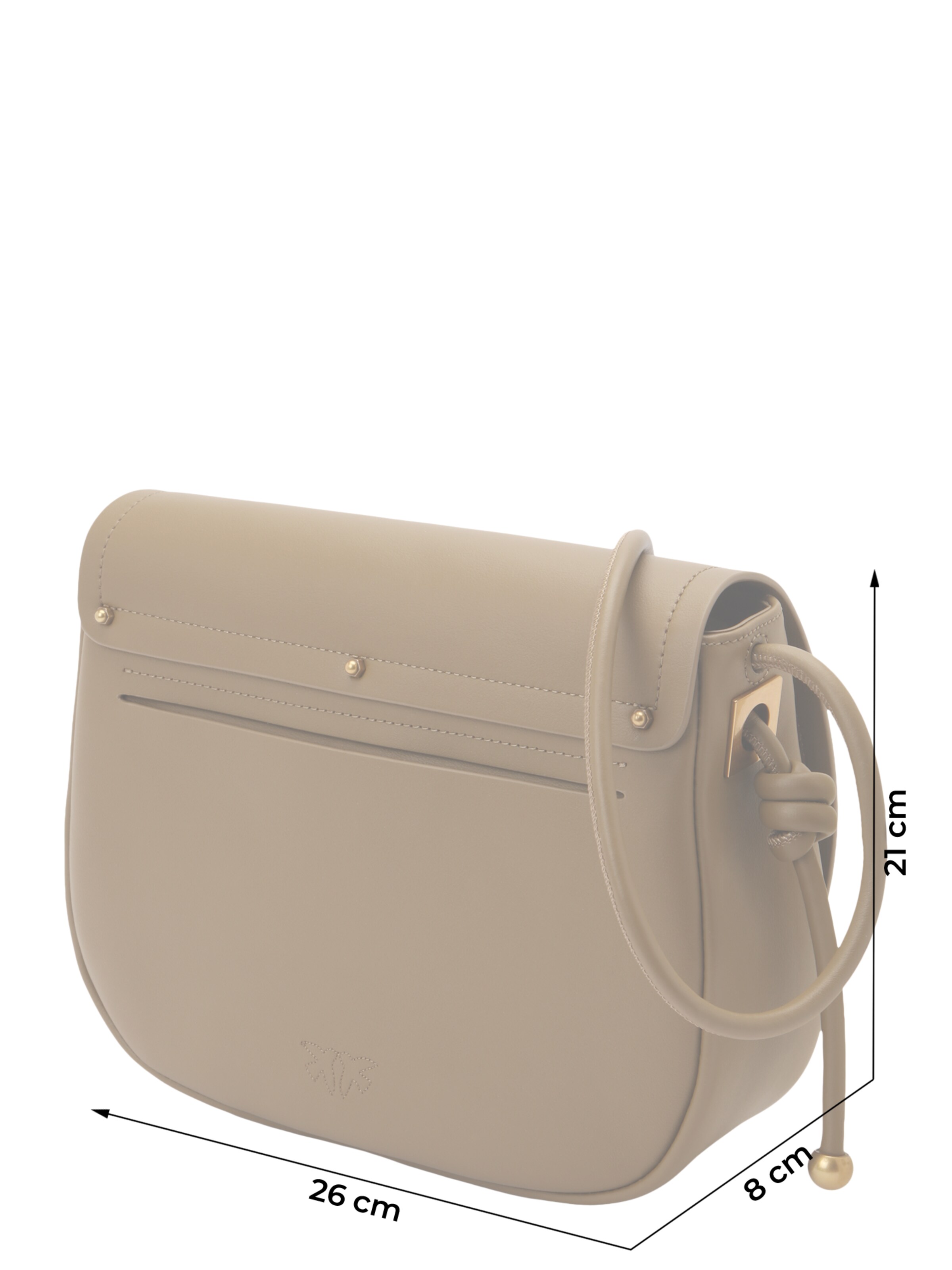 PINKO Taška přes rameno – zelená: přední strana