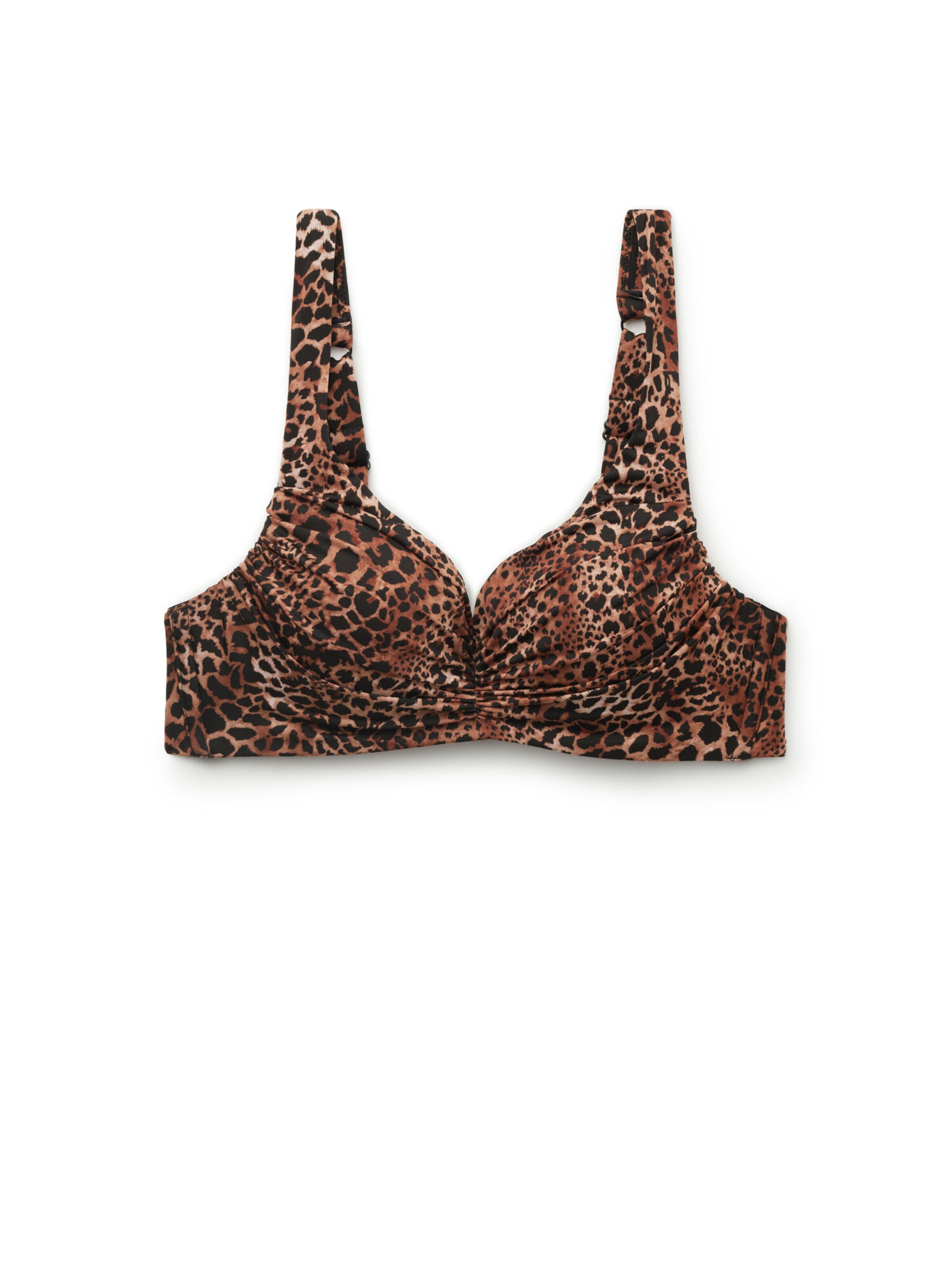 Tezenis T-shirt Bikini Top 'Savage Sun' in Brown: front