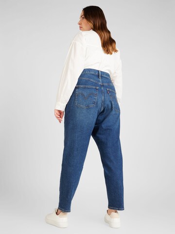 Levi's® Plus - Tapered Calças de ganga 'PL High Waisted Mom Jean' em preto