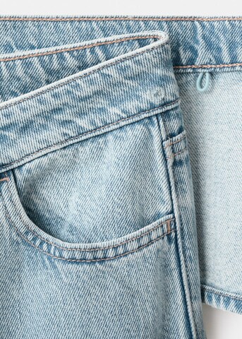 MANGO TEEN Wide leg Jeans 'Scarf' in Blue