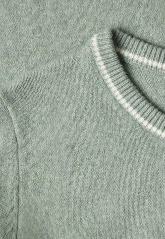 STREET ONE Kurzarm Pullover mit Kontrastdetail in Grün