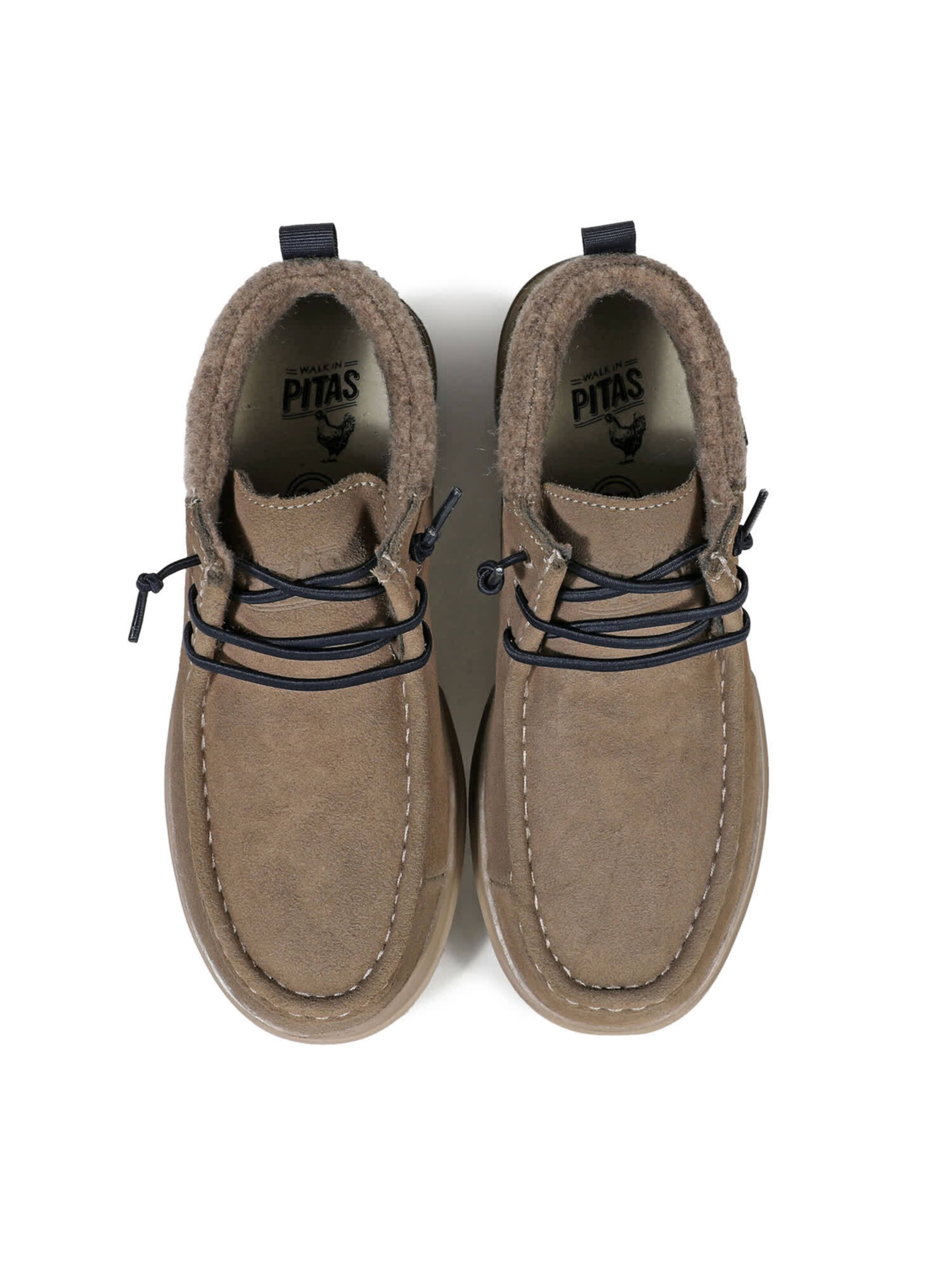 Walk In Pitas Lace-up bootie 'Garda' in Beige: top