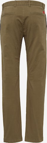 HUGO Red - Regular Calças chino 'David' em verde