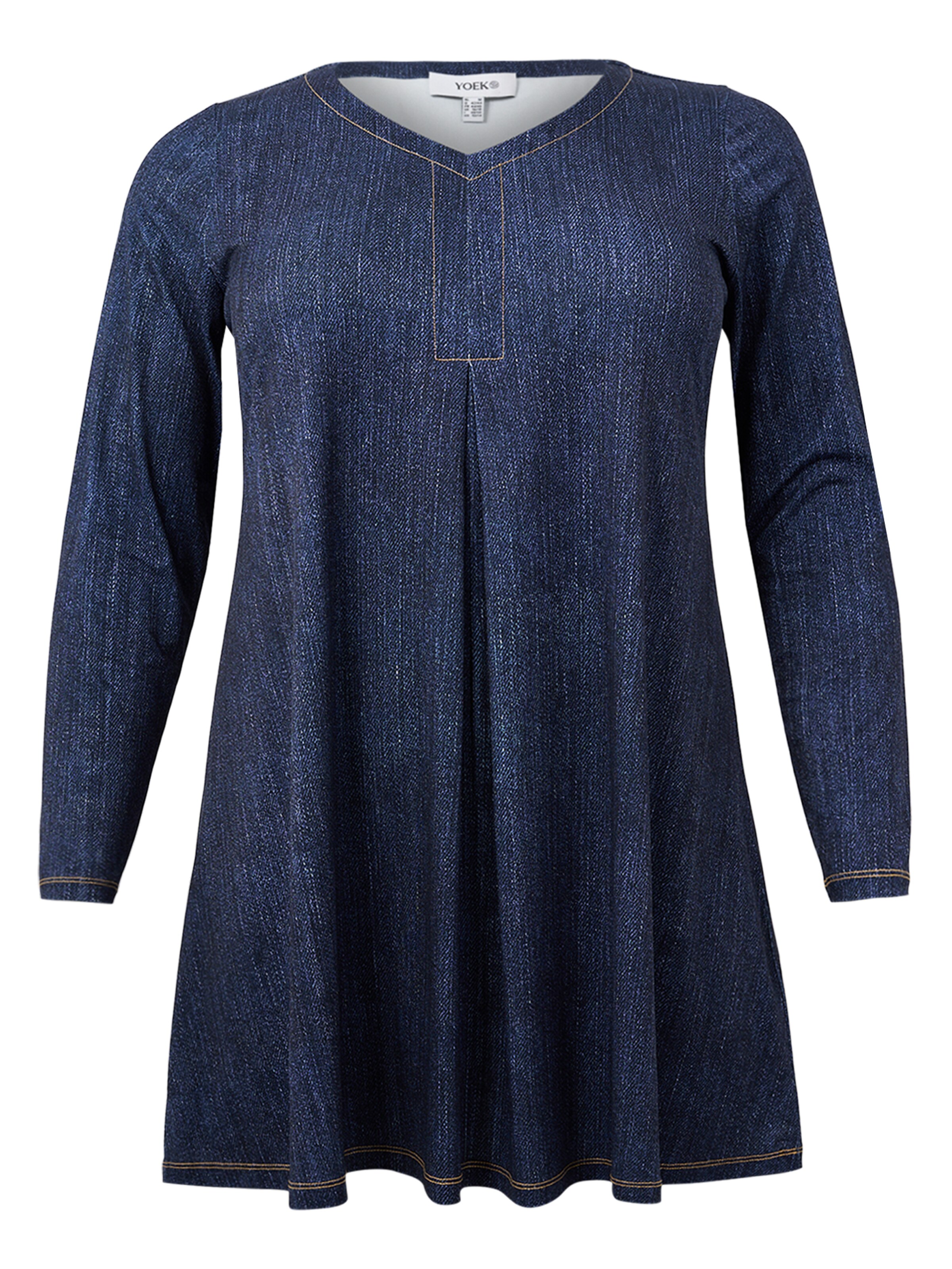 YOEK Blouse in Blue: front