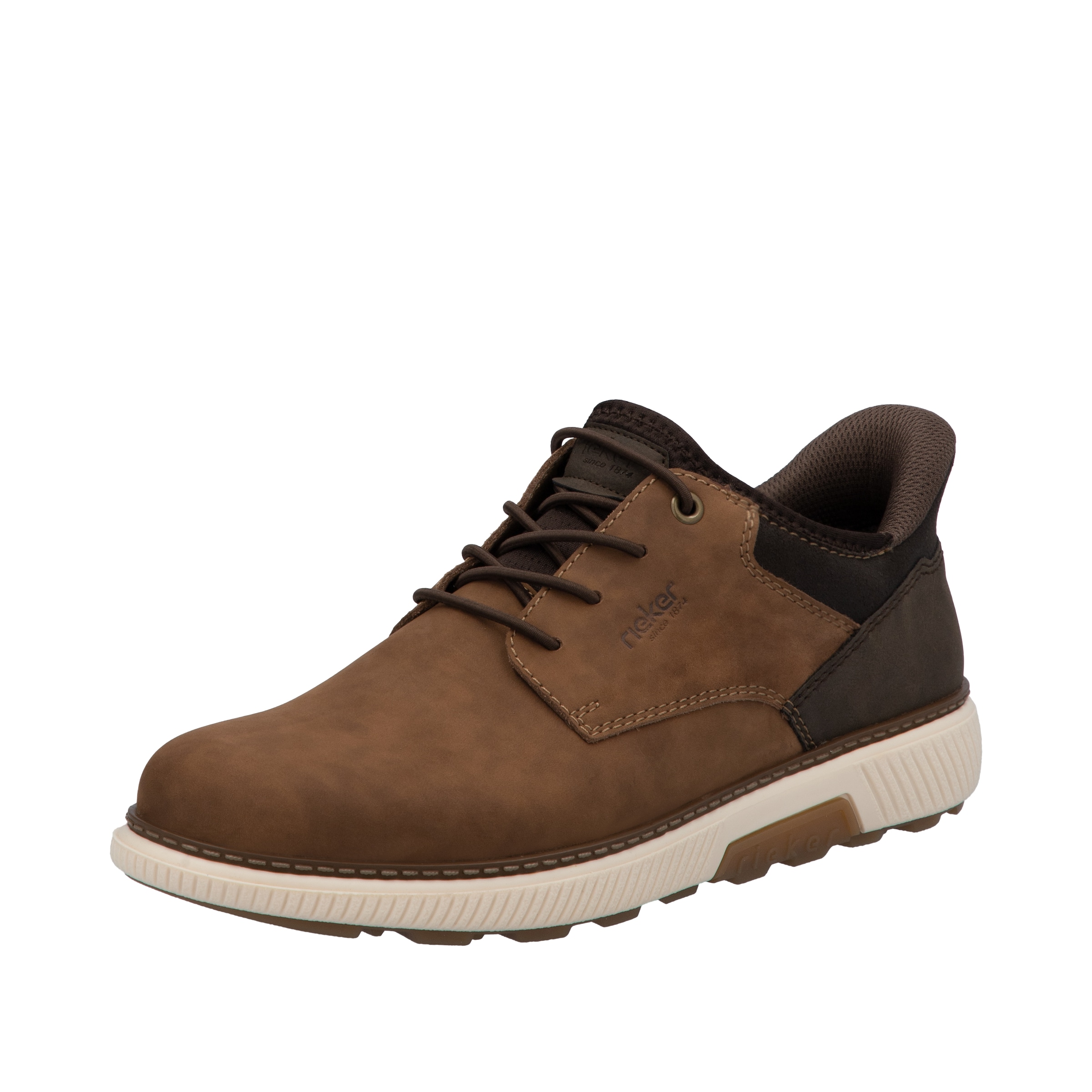 Chaussure de sport à lacets Rieker en marron : devant