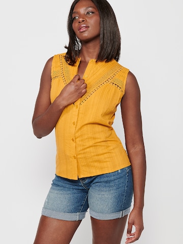 Camicia da donna di KOROSHI in giallo