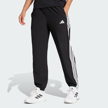 ADIDAS PERFORMANCE Tapered Sports trousers 'Essentials' in Black: front