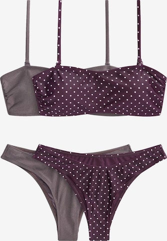The SetBandeau Bikini - siva boja: prednji dio