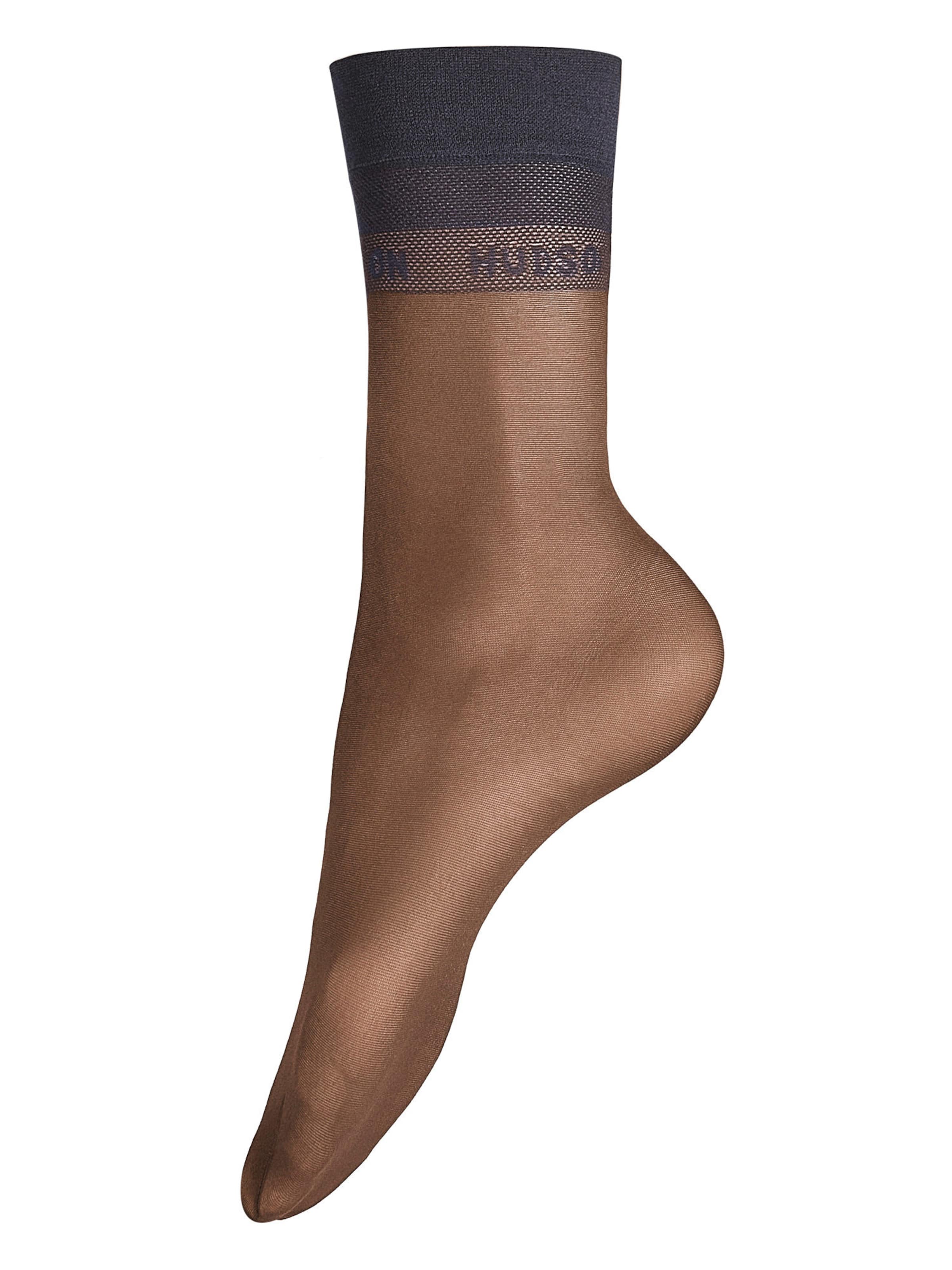 Calza velata 'Glamour 20' di Hudson in blu: frontale